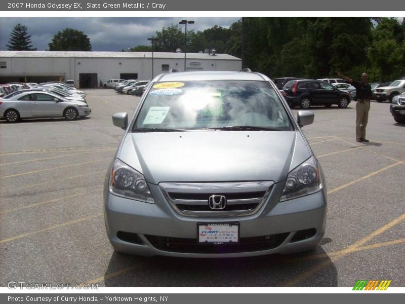 Slate Green Metallic / Gray 2007 Honda Odyssey EX