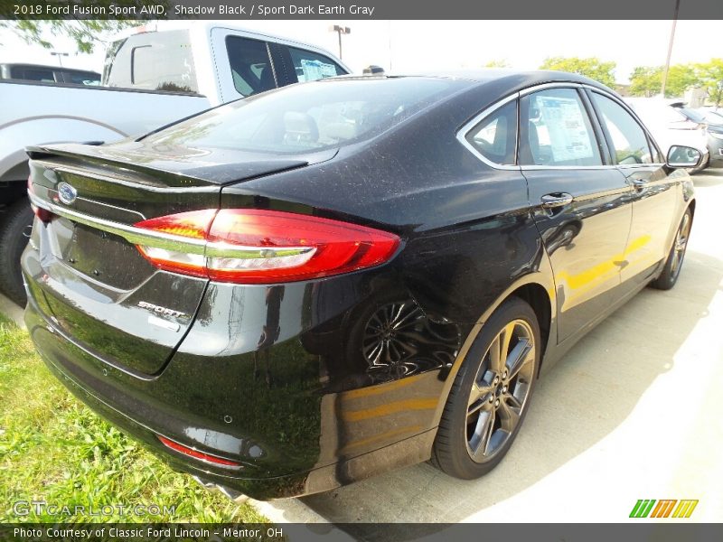 Shadow Black / Sport Dark Earth Gray 2018 Ford Fusion Sport AWD