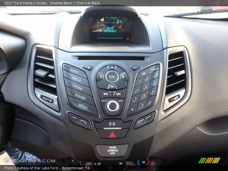 Shadow Black / Charcoal Black 2017 Ford Fiesta S Sedan