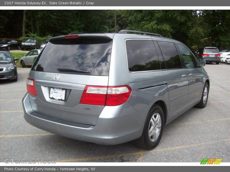 Slate Green Metallic / Gray 2007 Honda Odyssey EX