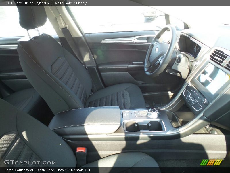 White Gold / Ebony 2018 Ford Fusion Hybrid SE