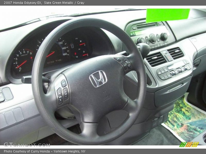 Slate Green Metallic / Gray 2007 Honda Odyssey EX