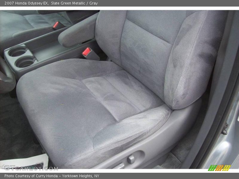 Slate Green Metallic / Gray 2007 Honda Odyssey EX