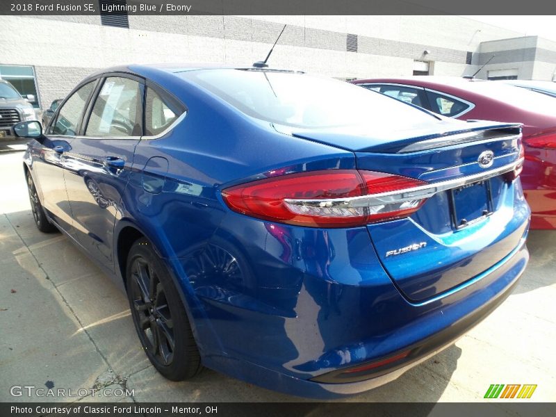 Lightning Blue / Ebony 2018 Ford Fusion SE