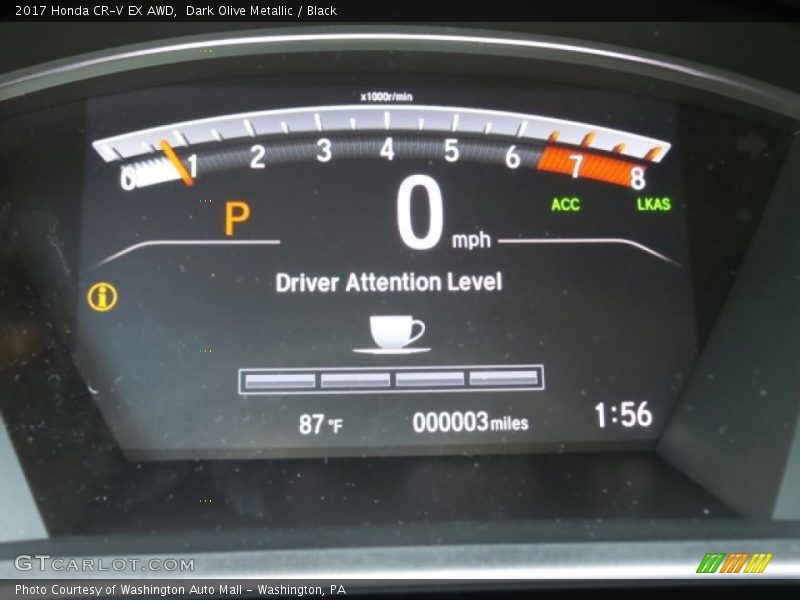 Dark Olive Metallic / Black 2017 Honda CR-V EX AWD