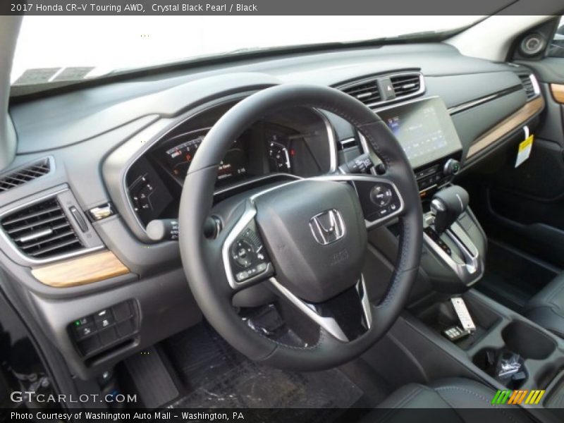 Crystal Black Pearl / Black 2017 Honda CR-V Touring AWD