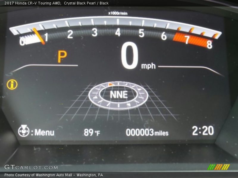 Crystal Black Pearl / Black 2017 Honda CR-V Touring AWD