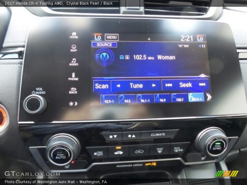 Crystal Black Pearl / Black 2017 Honda CR-V Touring AWD