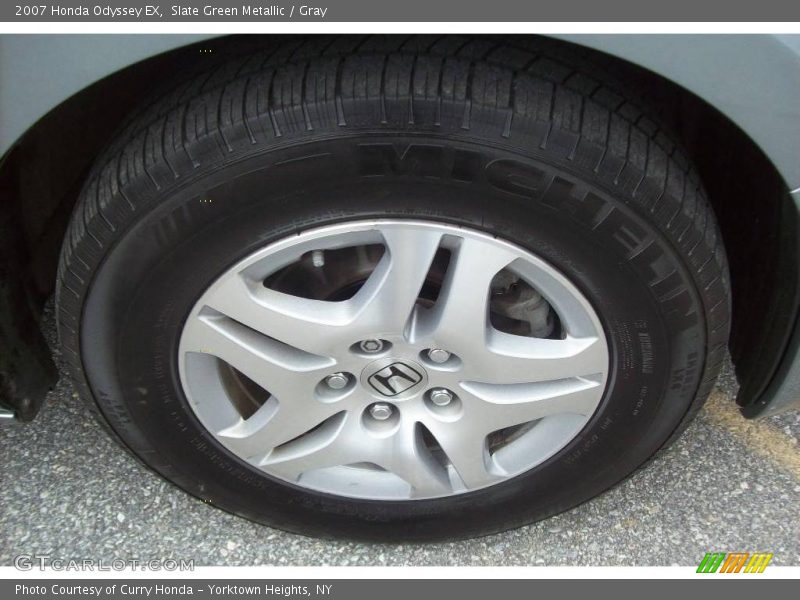 Slate Green Metallic / Gray 2007 Honda Odyssey EX