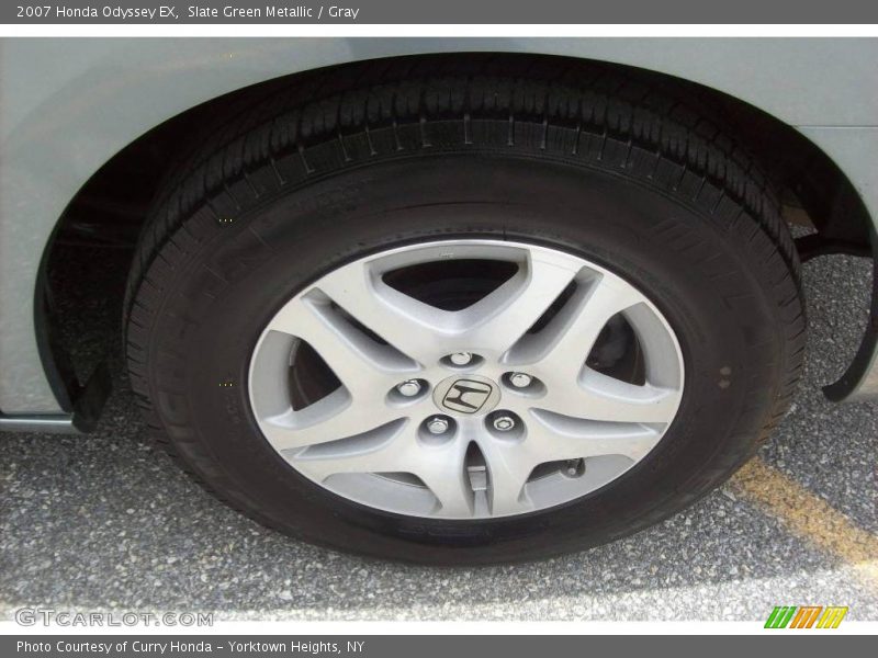 Slate Green Metallic / Gray 2007 Honda Odyssey EX