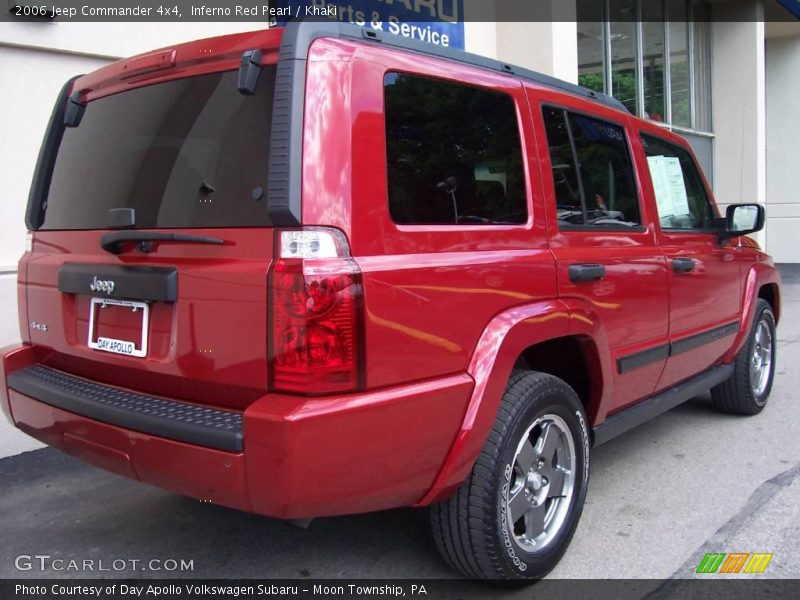 Inferno Red Pearl / Khaki 2006 Jeep Commander 4x4