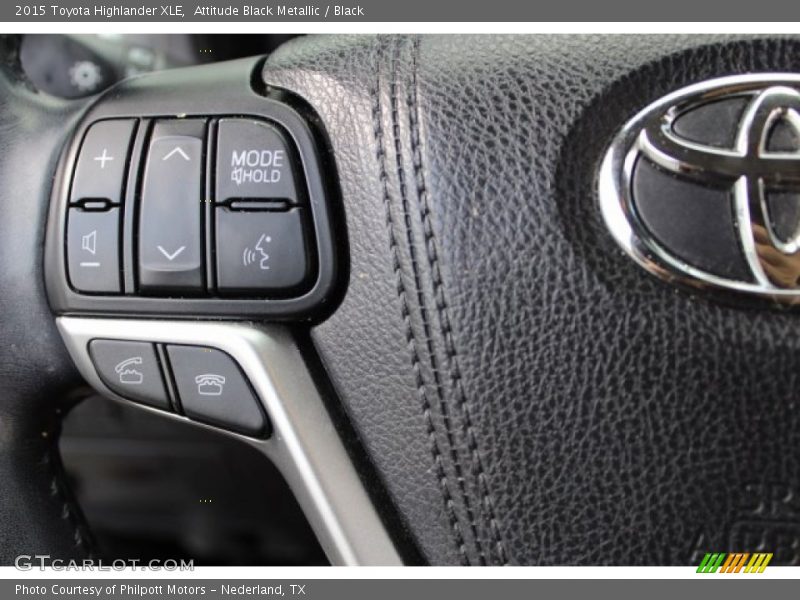 Attitude Black Metallic / Black 2015 Toyota Highlander XLE