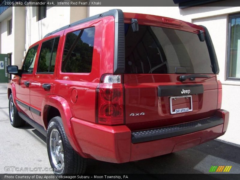 Inferno Red Pearl / Khaki 2006 Jeep Commander 4x4