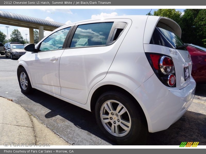 Summit White / Jet Black/Dark Titanium 2012 Chevrolet Sonic LS Hatch