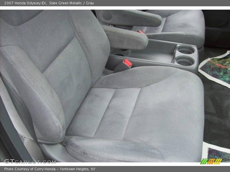 Slate Green Metallic / Gray 2007 Honda Odyssey EX