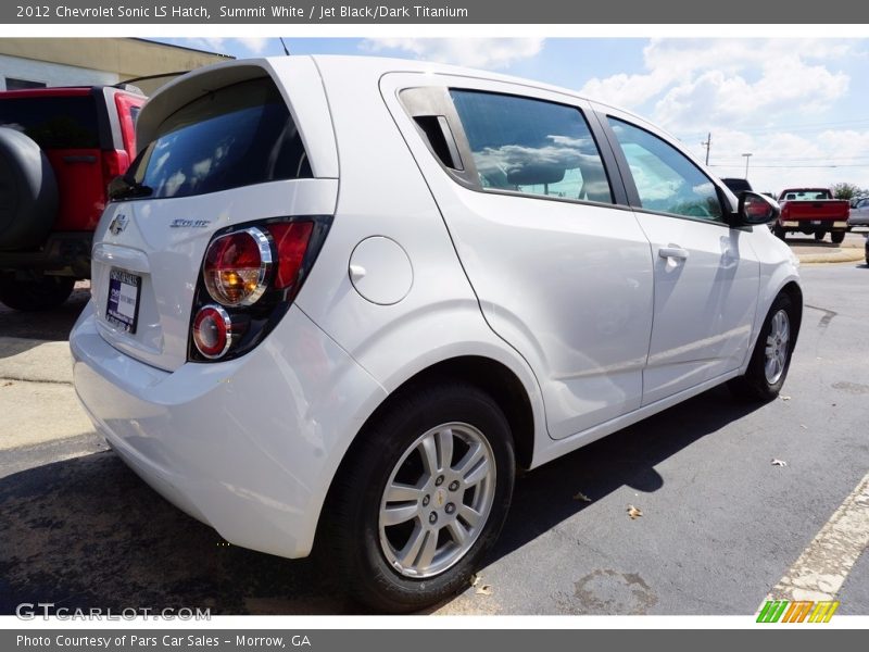 Summit White / Jet Black/Dark Titanium 2012 Chevrolet Sonic LS Hatch