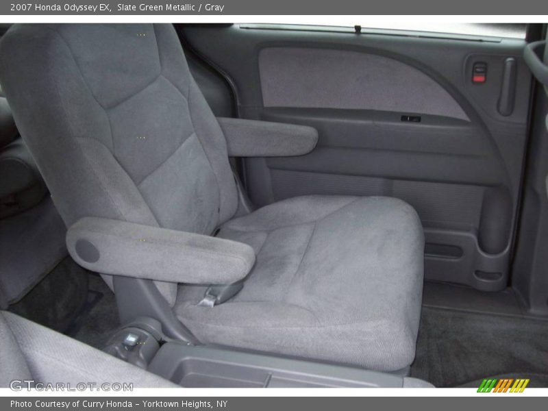 Slate Green Metallic / Gray 2007 Honda Odyssey EX