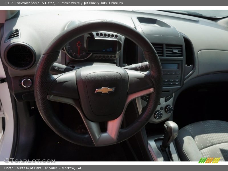 Summit White / Jet Black/Dark Titanium 2012 Chevrolet Sonic LS Hatch