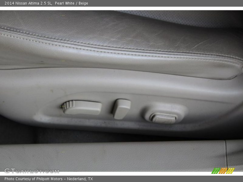 Pearl White / Beige 2014 Nissan Altima 2.5 SL