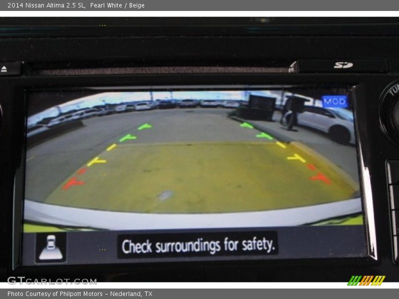 Pearl White / Beige 2014 Nissan Altima 2.5 SL