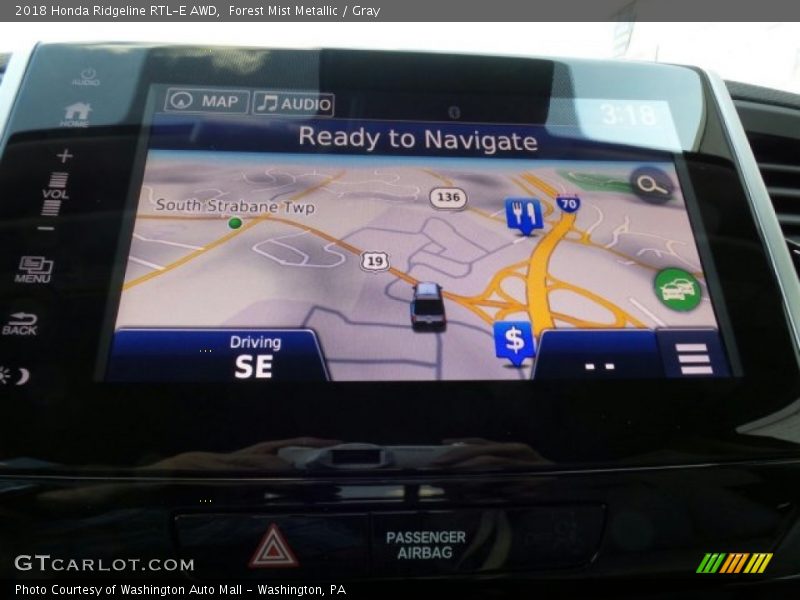 Forest Mist Metallic / Gray 2018 Honda Ridgeline RTL-E AWD