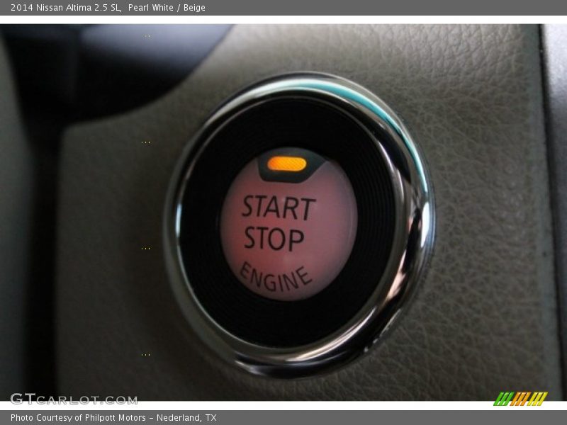 Pearl White / Beige 2014 Nissan Altima 2.5 SL