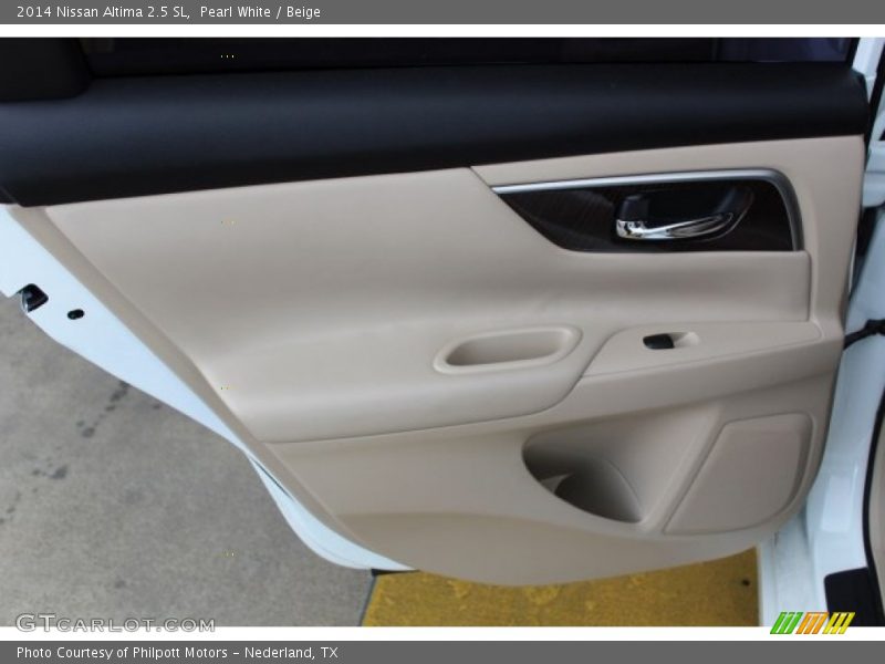 Pearl White / Beige 2014 Nissan Altima 2.5 SL