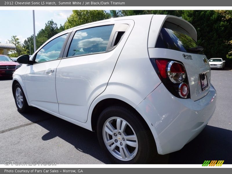 Summit White / Jet Black/Dark Titanium 2012 Chevrolet Sonic LS Hatch