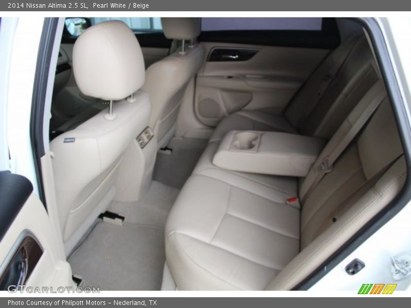 Pearl White / Beige 2014 Nissan Altima 2.5 SL