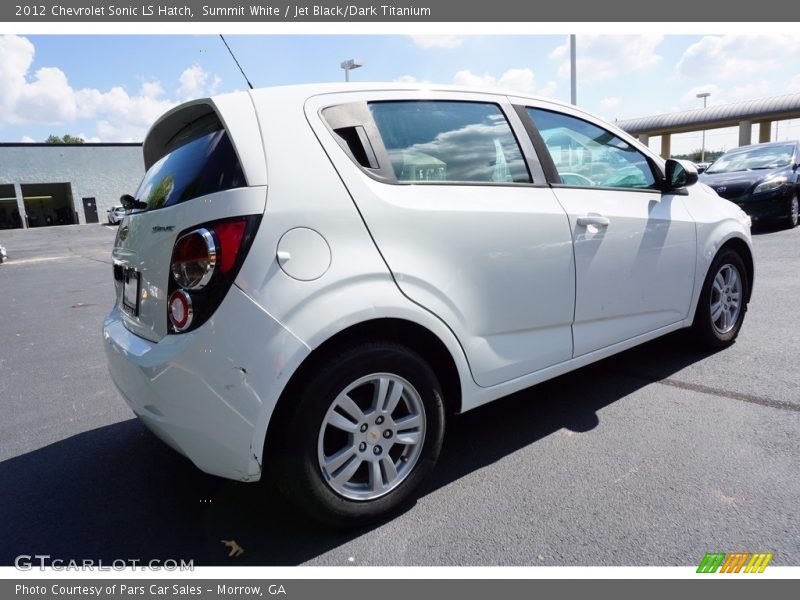Summit White / Jet Black/Dark Titanium 2012 Chevrolet Sonic LS Hatch
