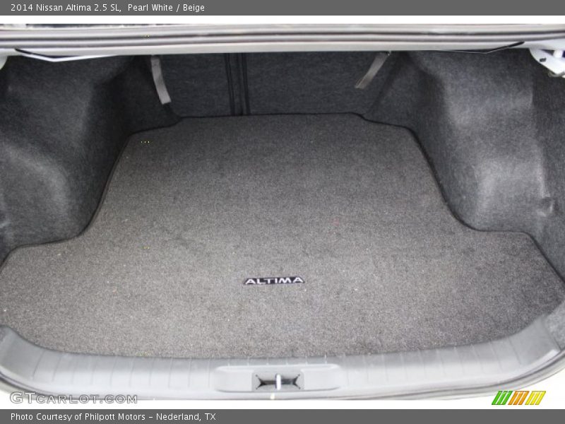 Pearl White / Beige 2014 Nissan Altima 2.5 SL