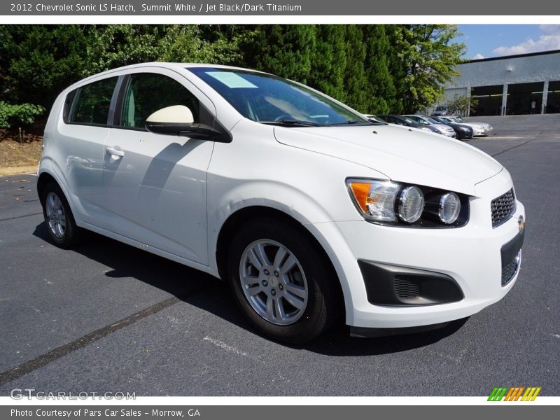 Summit White / Jet Black/Dark Titanium 2012 Chevrolet Sonic LS Hatch