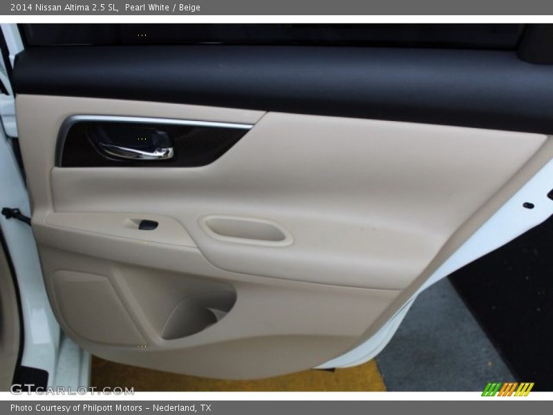 Pearl White / Beige 2014 Nissan Altima 2.5 SL