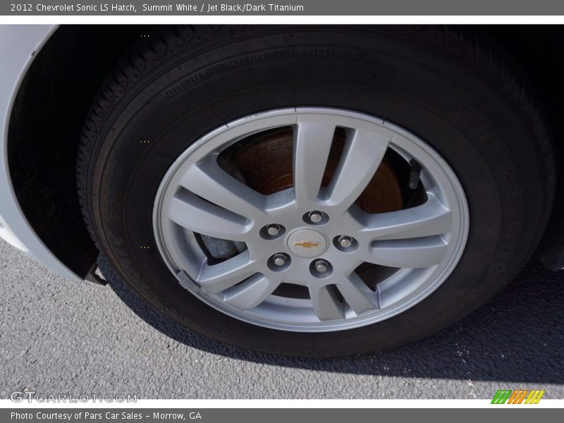 Summit White / Jet Black/Dark Titanium 2012 Chevrolet Sonic LS Hatch