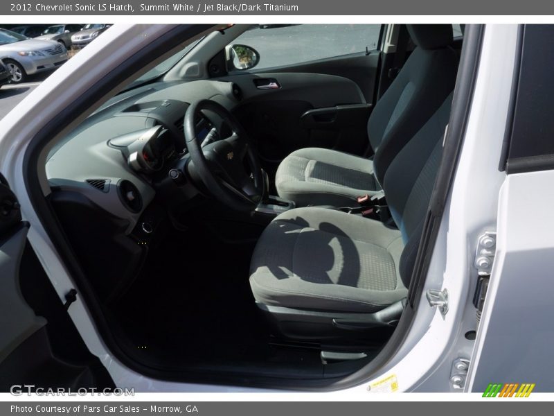 Summit White / Jet Black/Dark Titanium 2012 Chevrolet Sonic LS Hatch