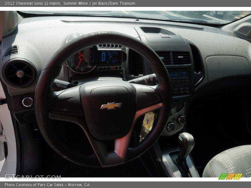 Summit White / Jet Black/Dark Titanium 2012 Chevrolet Sonic LS Hatch