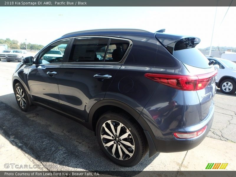 Pacific Blue / Black 2018 Kia Sportage EX AWD