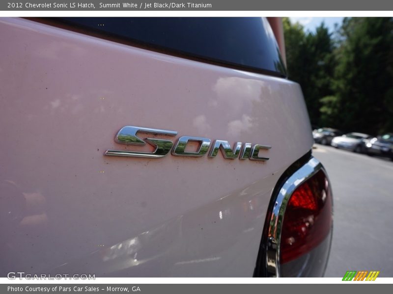 Summit White / Jet Black/Dark Titanium 2012 Chevrolet Sonic LS Hatch