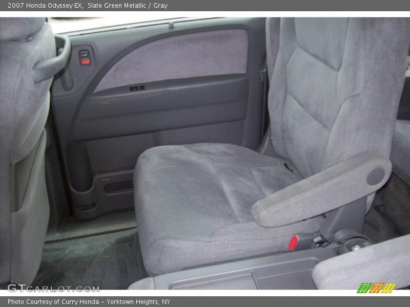 Slate Green Metallic / Gray 2007 Honda Odyssey EX
