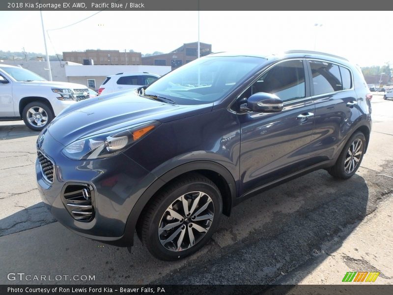 Pacific Blue / Black 2018 Kia Sportage EX AWD