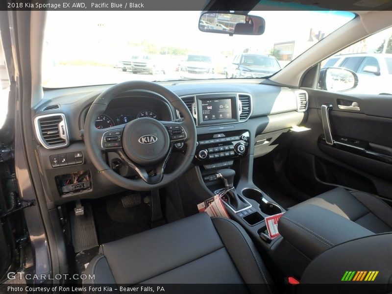 Pacific Blue / Black 2018 Kia Sportage EX AWD