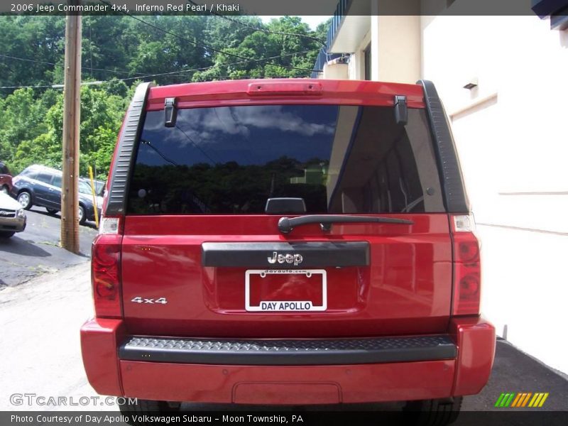Inferno Red Pearl / Khaki 2006 Jeep Commander 4x4