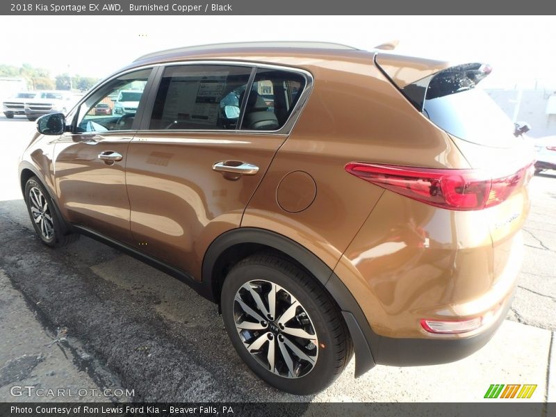 Burnished Copper / Black 2018 Kia Sportage EX AWD