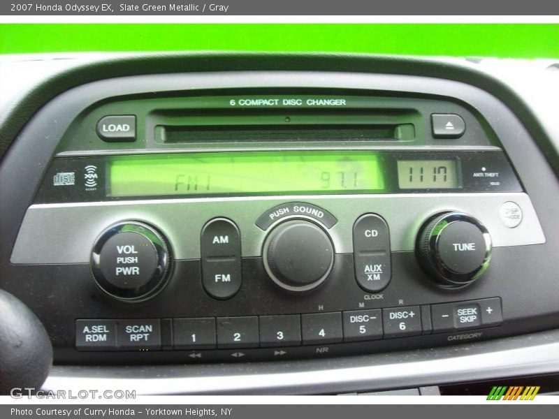 Slate Green Metallic / Gray 2007 Honda Odyssey EX