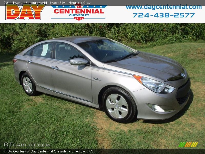 Hyper Silver Metallic / Gray 2011 Hyundai Sonata Hybrid