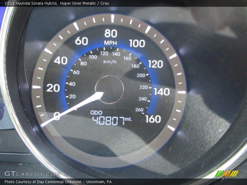 Hyper Silver Metallic / Gray 2011 Hyundai Sonata Hybrid
