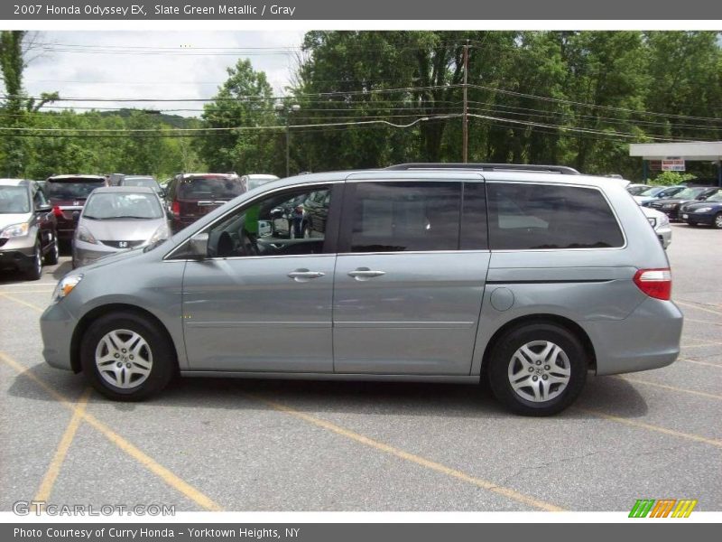 Slate Green Metallic / Gray 2007 Honda Odyssey EX