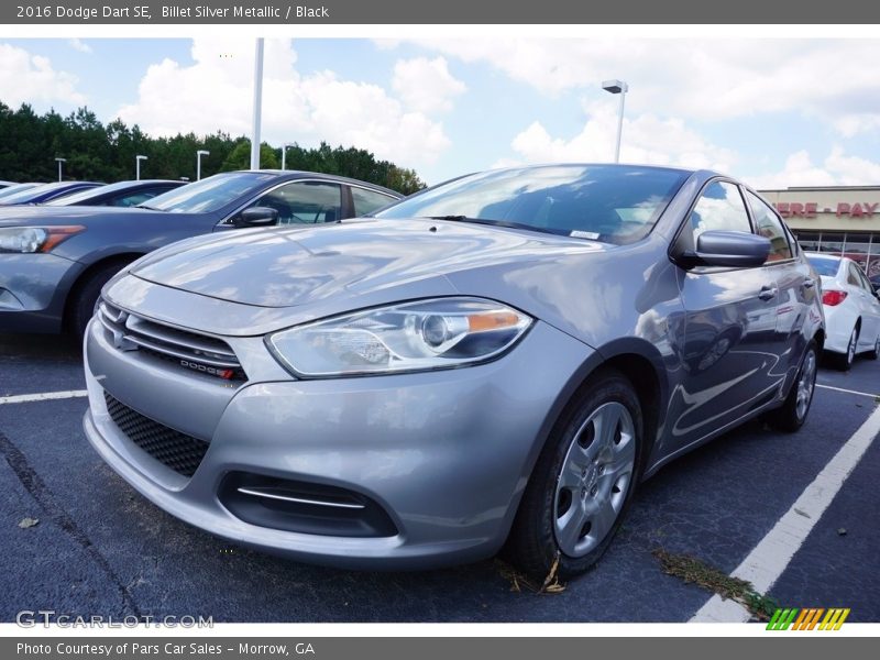 Billet Silver Metallic / Black 2016 Dodge Dart SE
