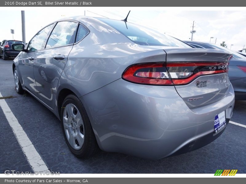 Billet Silver Metallic / Black 2016 Dodge Dart SE