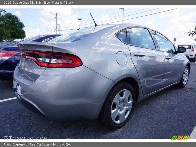 Billet Silver Metallic / Black 2016 Dodge Dart SE